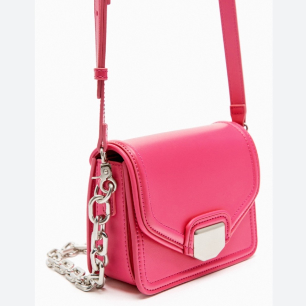 🩷 CROSSBODY BAG WITH METAL TRIM - Picture 2 of 5
